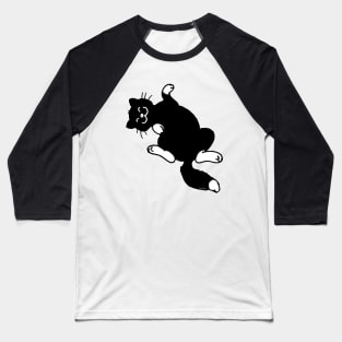 playful black cat Baseball T-Shirt